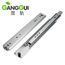 53宽304重型不锈钢抽屉三节机柜房车导轨钢珠滑轨轨道5302S