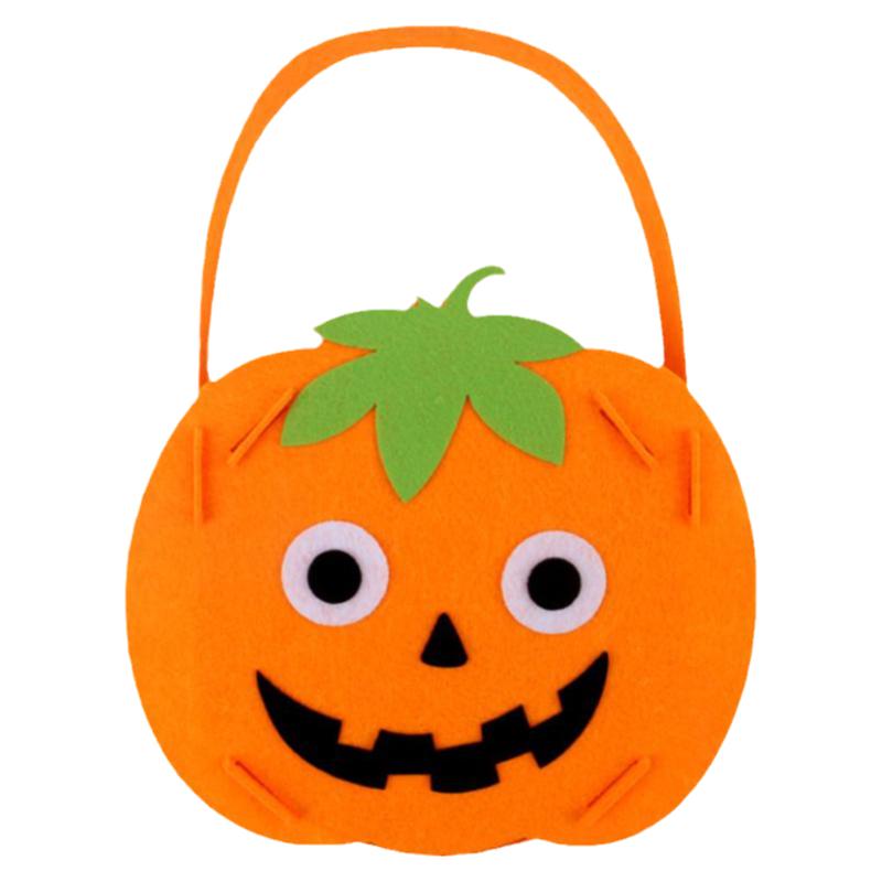 万圣节diy讨糖袋儿童手提南瓜袋幼儿园手工制作材料包糖果袋篮子