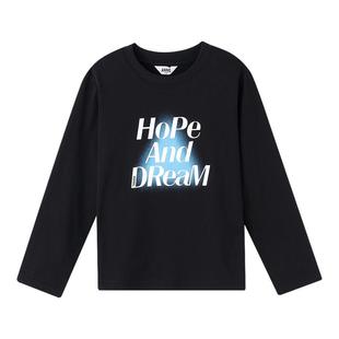 【2025秋冬T恤】安奈儿童装男女童圆领长袖T恤2025秋冬打底衫保暖