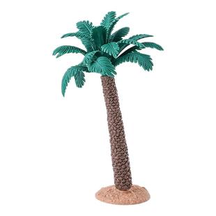 椰子树烘焙蛋糕装饰插牌塑料仿真椰树草丛模型甜品台摆件配件