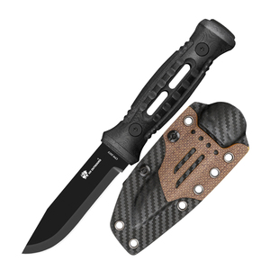 汉道洛克探险者直刀CPM20CV锋利高硬度户外生存刀DLC膜层战术小刀