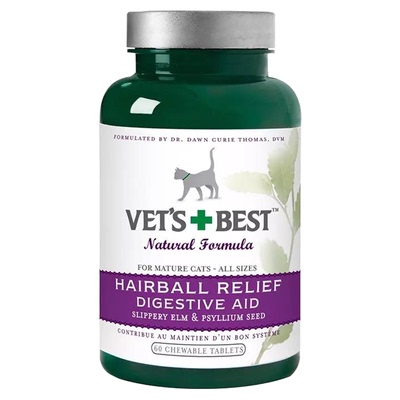 美国绿十字去毛球助消化猫草片