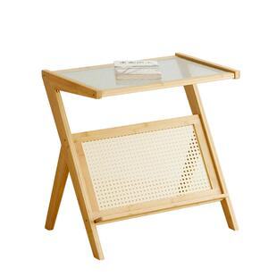 边几小茶几长虹玻璃小户型床头桌子沙发边桌方茶桌日式角几边桌