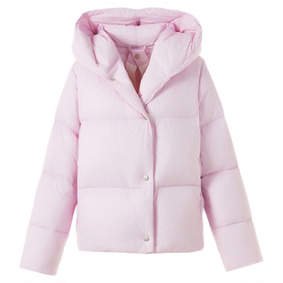 朗姿欧洲EiLEEN ELITEE霍尔多巴吉鹅绒连帽羽绒服2025年冬季新款