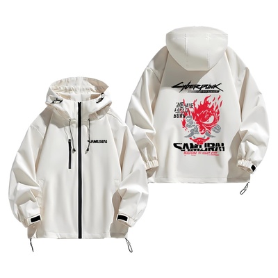 连帽秋冬新款宽松防风冲锋衣