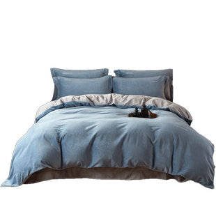 专柜同款 维科家纺棉拉舍尔四件套秋冬加厚保暖绒毛套件床单被套