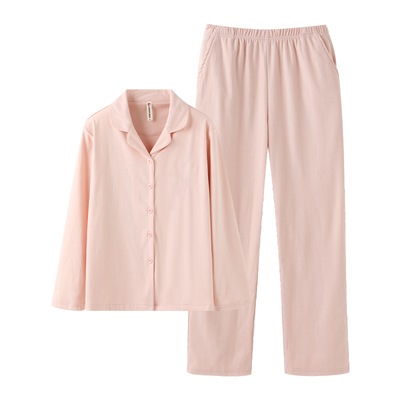 双面德绒睡衣情侣开衫家居服套装