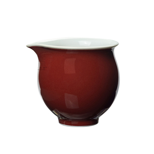 耕道堂霁红釉陶瓷优品-威武公道杯纯手工高温颜色釉分茶公道杯