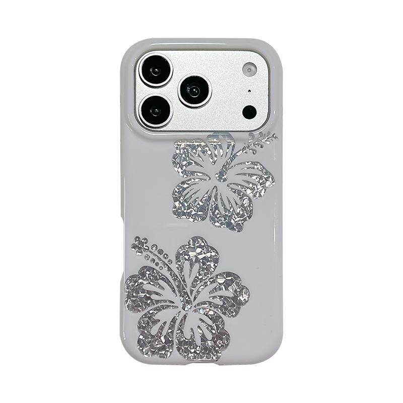 适用于iPhone简约小众花朵手机壳