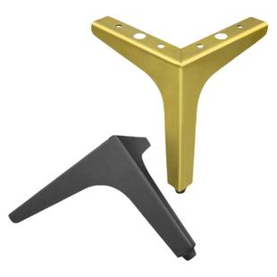 轻奢电视柜脚支撑腿金属可调节不锈钢家具五金脚沙发脚茶几脚床腿