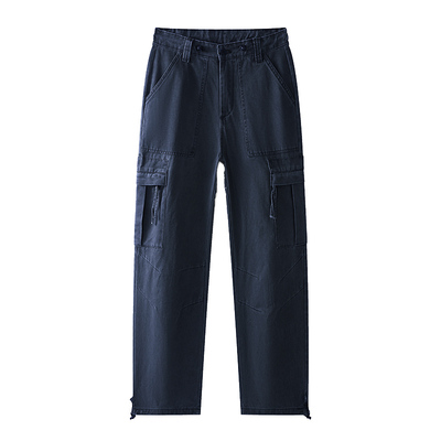 雅鹿纯色百搭工装裤男
