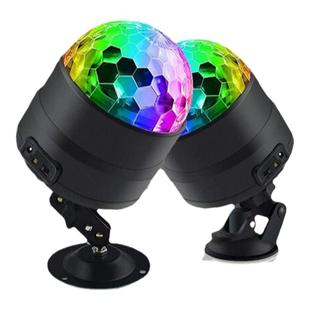 ktv车内改装家用氛围迪斯科球灯彩灯旋转闪光灯随音乐节奏跳动灯