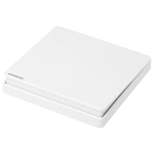 西门子开关插座无边框座皓彩米绒白哑光奶油风一开单控家用面板