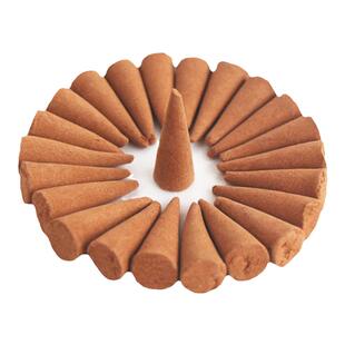 天然老山檀香粒宝塔锥香家用观音财神供香礼佛香室内净化空气香薰