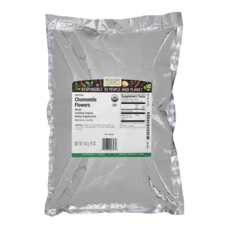 FrontierCo-op有机德国洋甘菊花草本舒缓花香浓郁泡茶香薰饮品