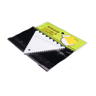 CHEF 西餐厨师 个性创意摆盘工具 塑料三角齿板 西餐摆盘饰刮板