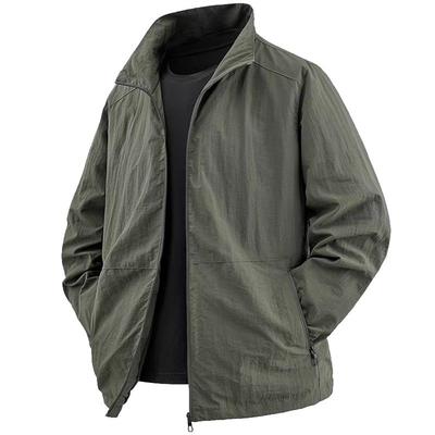 立领夹克衫防风防水速干外套男