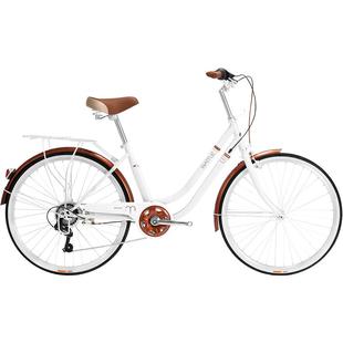 官方旗舰店富士达自行车女式款学生代步超轻便通勤买菜车复古单车