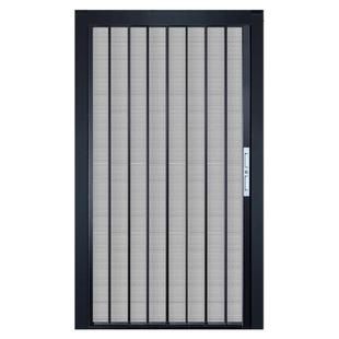 免打孔金刚网折叠纱门推拉式隐形伸缩防蚊虫防盗防猫钢沙窗大门帘