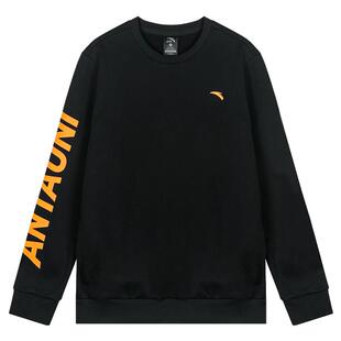 安踏卫衣男款2026春季新款宽松长袖圆领套头衫青少年休闲运动上衣