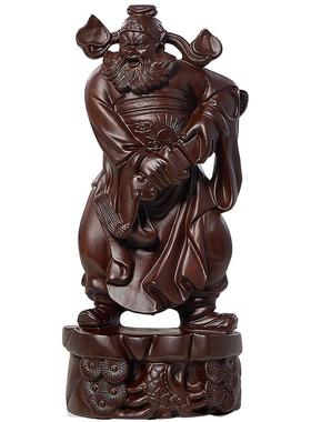 黑檀木雕钟馗家居店铺明清古典