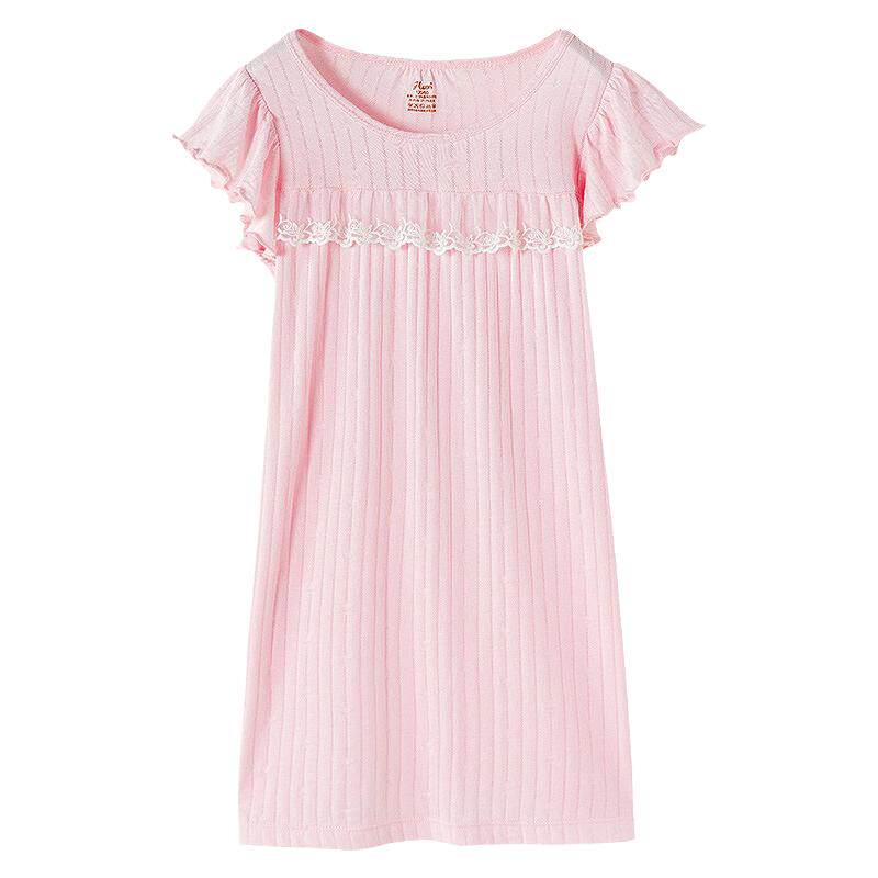 顶瓜瓜儿童睡裙夏季薄款莫代尔