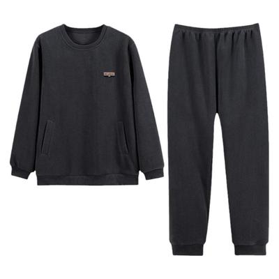 睡衣男士秋冬珊瑚绒长袖家居服