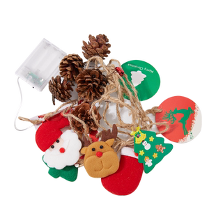 圣诞节装饰品led彩灯闪灯串灯布置店铺橱窗圣诞树灯氛围感小挂件