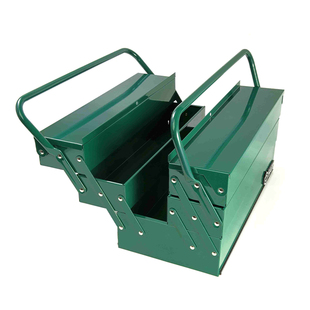 世达铁皮工具箱加厚金属手提工具收纳箱工业级汽修重型铁盒特大号