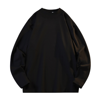 WASSUP ROCKY半高领德绒卫衣男秋冬季加绒长袖打底衫潮牌宽松内搭