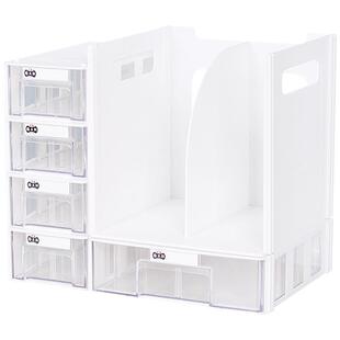 腾正跃创意桌上书架简易学生收纳盒桌面文件架多层书本分类置物架