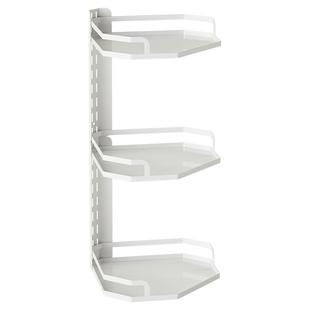 御仕家厨房转角置物架锅架免打孔壁挂90度调料架墙角收纳锅具架子