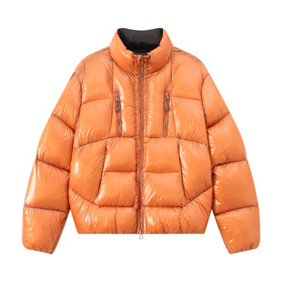 江南先生NewJNXS亮面95白鸭绒800蓬保暖无胆防绒立领面包羽绒服冬