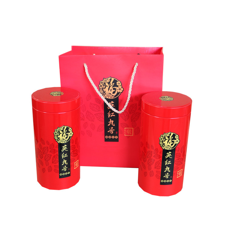 通用半斤英红九号红茶扣底铁罐