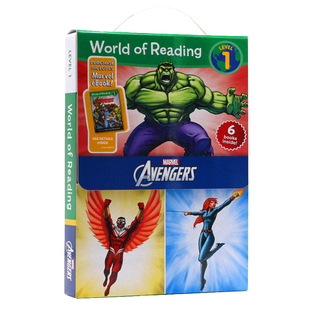 英文原版绘本 World of Reading Avengers Boxed Set Level 1 漫威 复仇者联盟6册礼盒装 Star Wars 迪士尼星球大战儿童图画故事书