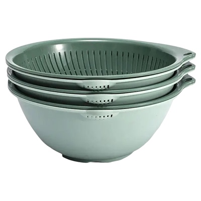 双层塑料沥水篮洗菜盆洗水果厨房