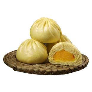 金味臻高点流沙包广式茶楼早茶点心儿童早餐包子速冻食品蛋黄面点