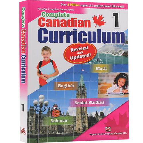 加拿大教材教辅系列 英文原版Popular Complete Canadian Curriculum数学/英语/科学/社会研究4科教程带答案 英语法语练习册工具书