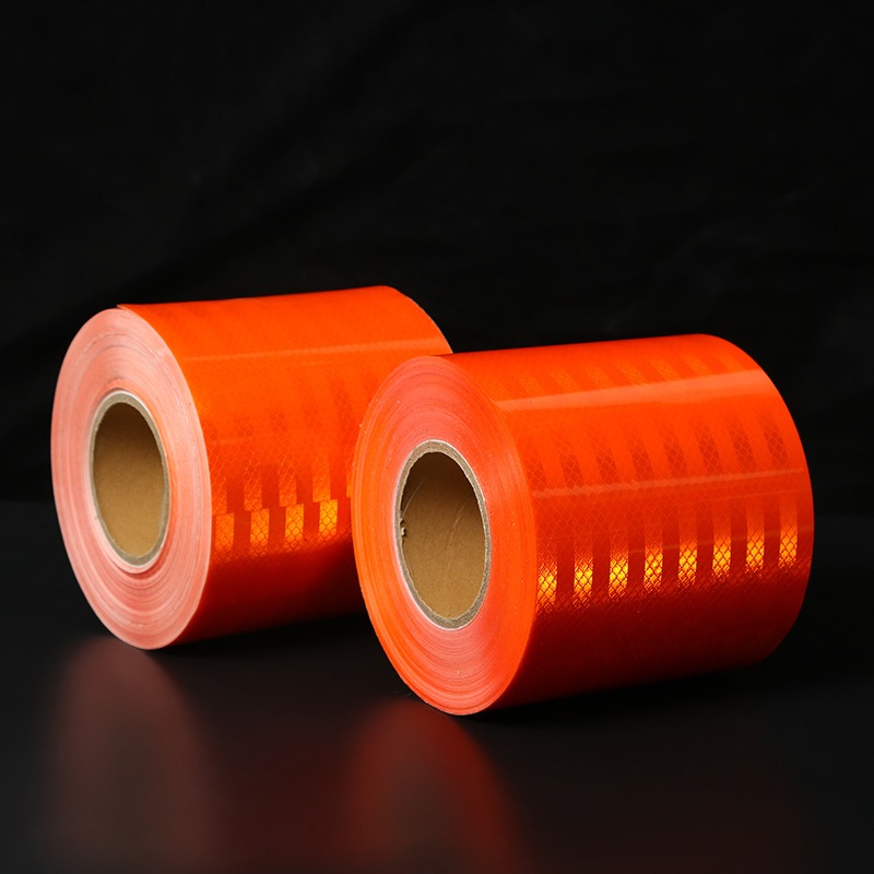 危险化学品运输油罐车橙色反光条反光橙色反光安全标识车身贴胶带