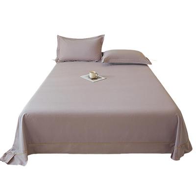 思百舍简约纯色加厚磨毛床单单件