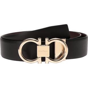【自营】Ferragamo菲拉格慕 男士牛皮可裁剪双面皮带腰带 679938