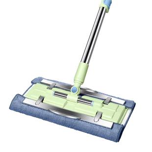 拖把家用一拖净干湿两用2025新款平板夹布懒人拖地神器夹抹布毛巾