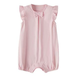 【商场同款】丽婴房2026春季新品女宝婴幼儿连体衣纯棉连身衣哈衣