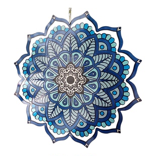 江西葛仙村款曼陀罗风铃3D旋转花园禅意客厅挂件装饰【大梦归离】