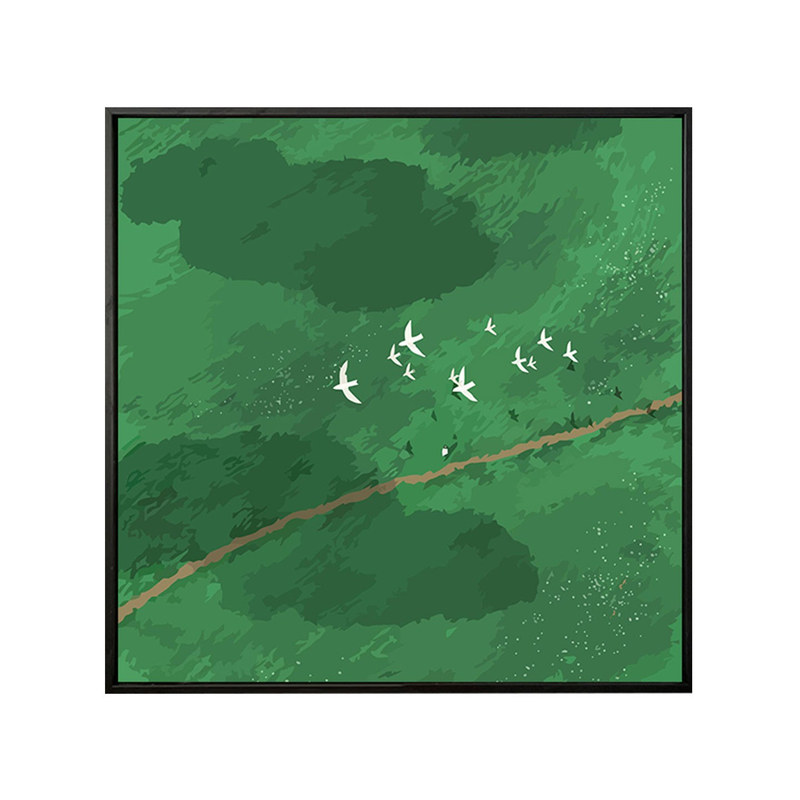 韩系治愈春日风景diy数字油画