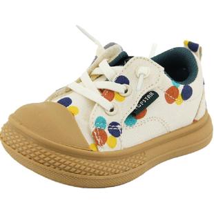 TOPSTAR儿童鞋儿童帆布鞋幼儿园室内鞋女童小白鞋软底面包鞋