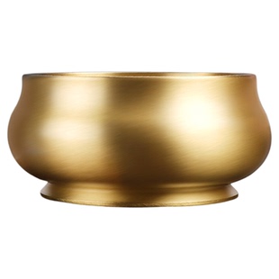 香炉上香家用供奉熏香炉纯室内黄铜香炉碗观音财神插香烧香炉供炉