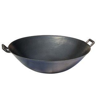 铸铁锅炖老式农村土灶台大铁锅炒菜纯正生铁锅柴火灶双耳小号家用