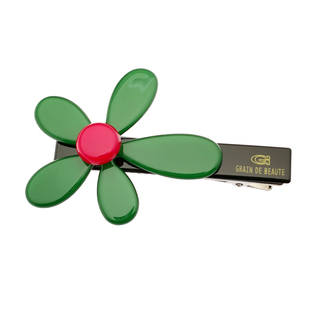 AZNAVOUR阿兹娜AZ韩国进口发饰果冻边夹气质五瓣花鸭嘴发夹刘海夹