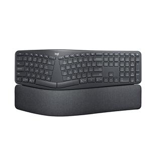 罗技人体工学系列ERGO K860商用无线蓝牙人体工学键盘掌托办公